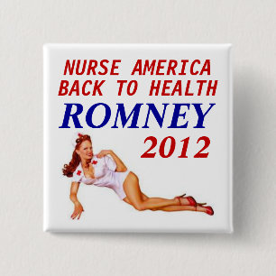 ROMNEY 2012 KRANKENSCHWESTER BUTTON