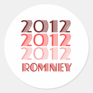 ROMNEY 2012 VINTAG RUNDER AUFKLEBER