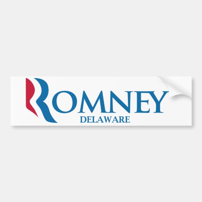 Romney Delaware Autoaufkleber (Vorne)