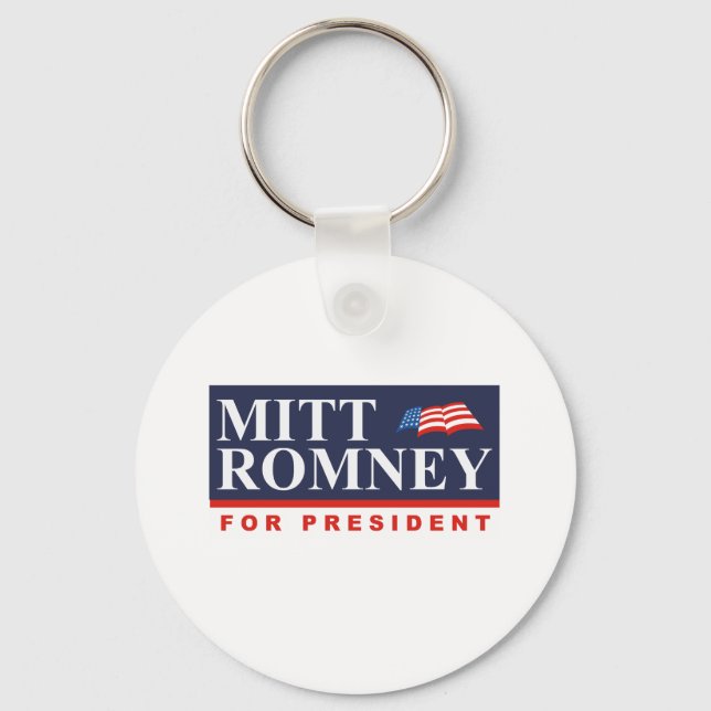 ROMNEY FOR PRESIDENT (Banner) Schlüsselanhänger (Vorderseite)