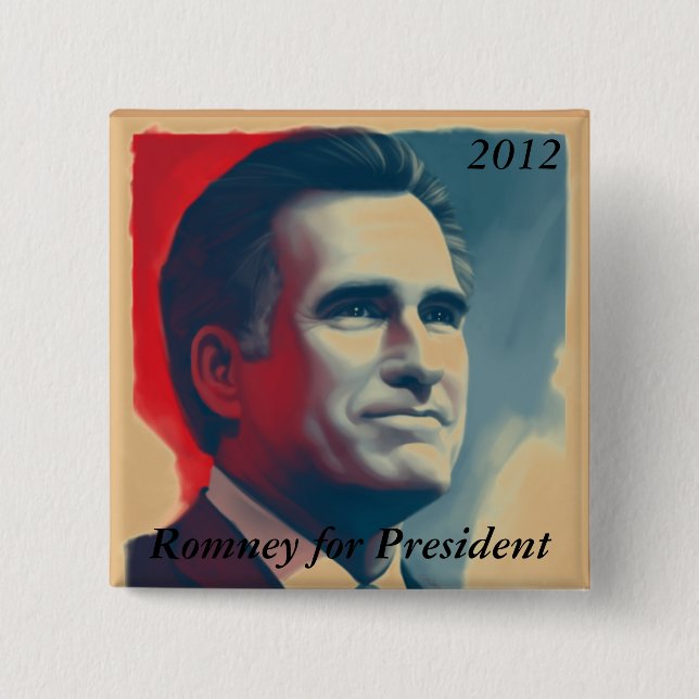 Romney für Präsidenten Button (Vorderseite)