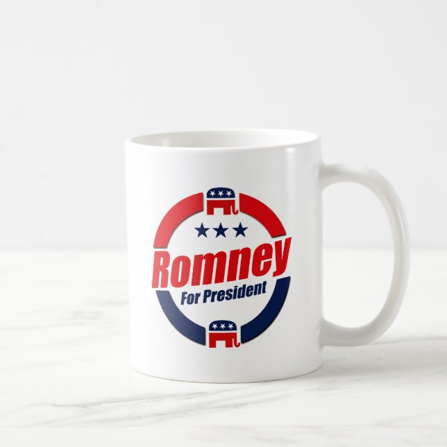 ROMNEY FÜR PRÄSIDENTEN (republikanisch) Kaffeetasse (Rechts)