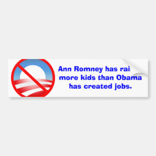 Romney hob mehr Kinder als Obama geschaffene Jobs Autoaufkleber
