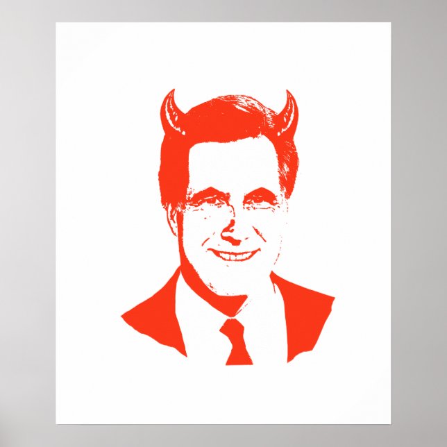 Romney is the Devil Poster (Vorne)