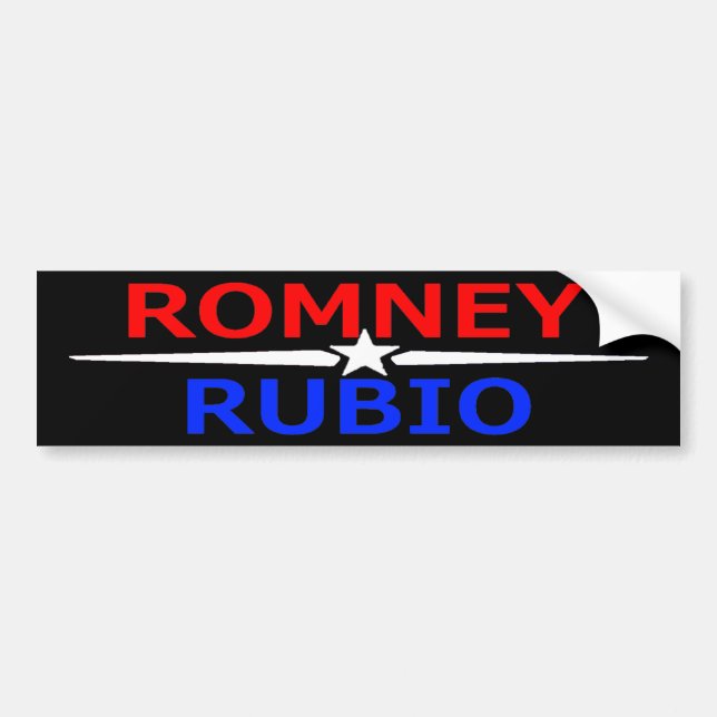 ROMNEY RUBIO Autoaufkleber (Vorne)