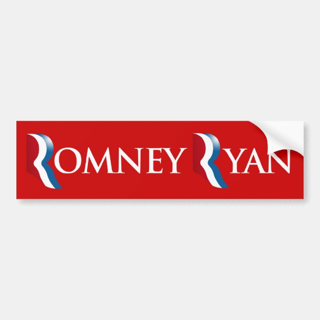ROMNEY RYAN 2012 BANNER.png Autoaufkleber (Vorne)