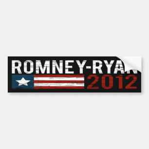 Romney-Ryan 2012 beunruhigtes Autoaufkleber