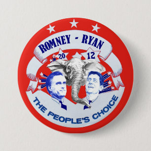 Romney - Ryan 2012 die Wahl der Leute Button