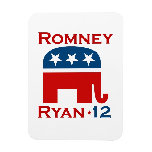 ROMNEY RYAN 2012 GOP MAGNET (Vertikal)
