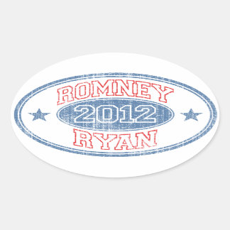 Romney Ryan 2012 Ovaler Aufkleber