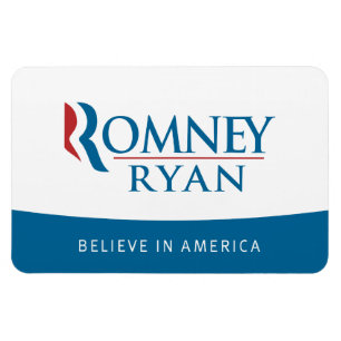 Romney Ryan croit en l'Amérique Flexi Magnet