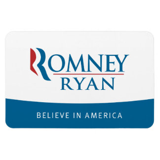 Romney Ryan croit en l'Amérique Flexi Magnet