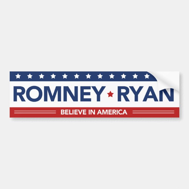 Romney Ryan glauben an Autoaufkleber (Vorne)