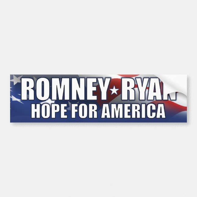 Romney - Ryan - Hoffnung für Amerika Autoaufkleber (Vorne)