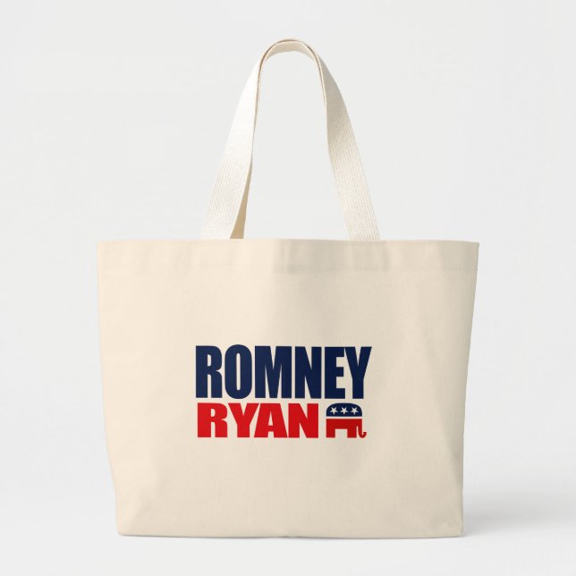 ROMNEY RYAN KARTE 2012.png Jumbo Stoffbeutel (Vorne)