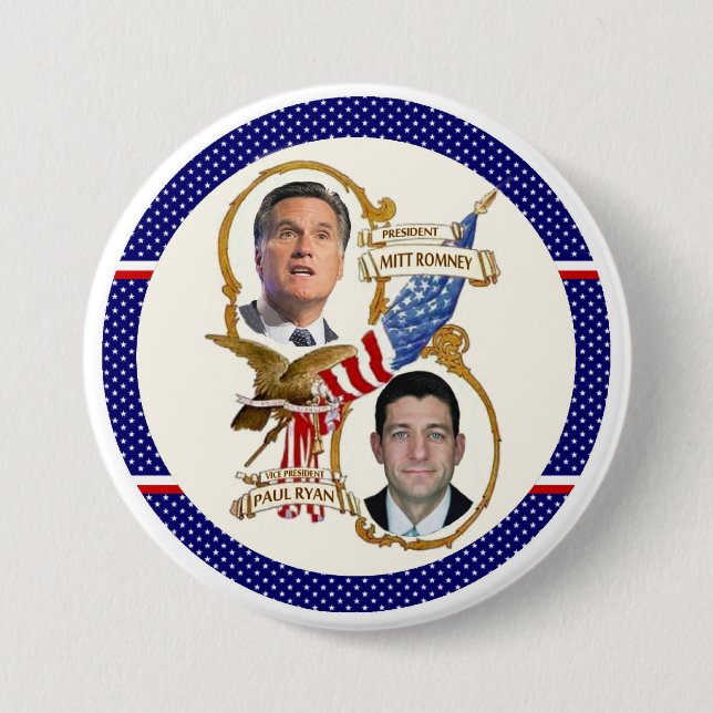 Romney/Ryan-Patrioten Button (Vorderseite)