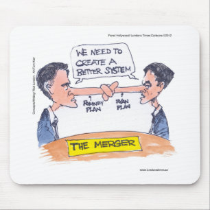 Romney Ryan Pinocchio Merger Funny Gifts & T-Shirt Mousepad