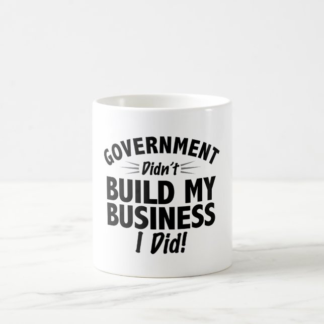 Romney Ryan - Regierung baute nicht mein Geschäft Kaffeetasse (Mittel)