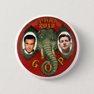 Romney Ryan Retro Button