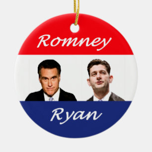 Romney Ryan Retro Keramikornament