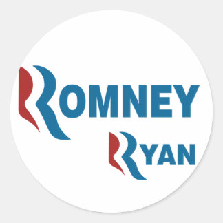Romney - Ryan Runder Aufkleber