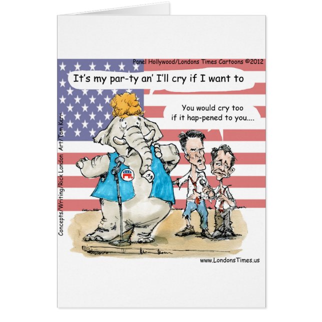 Romney & Ryan sein Party Funny Gifts & Cards (Vorne)
