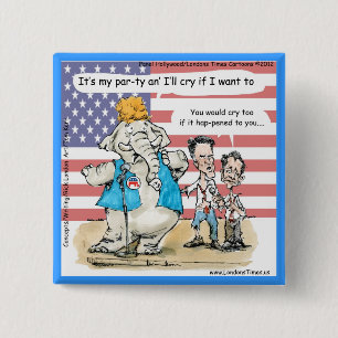 Romney & Ryan sein Party Funny Gifts & Cards Button