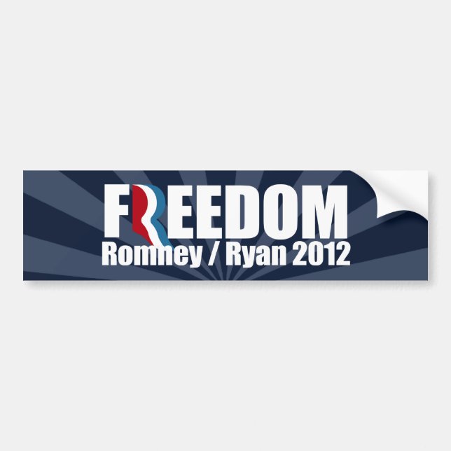 ROMNEY RYAN SIND FREIHEIT - .PNG AUTOAUFKLEBER (Vorne)