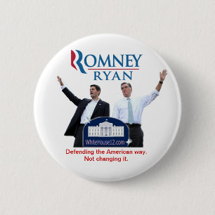 Romney-Ryan: Verteidigung der amerikanischen Weise Button