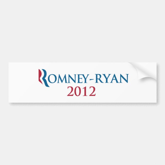 Romney/RyanAutoaufkleber 2012 Autoaufkleber (Vorne)