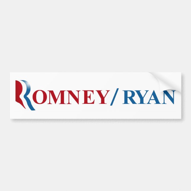 Romney u. Ryan 2012 Autoaufkleber (Vorne)