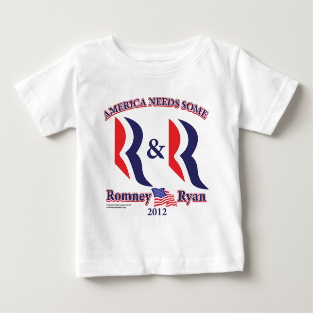 Romney und Ryan Baby T-shirt (Vorderseite)