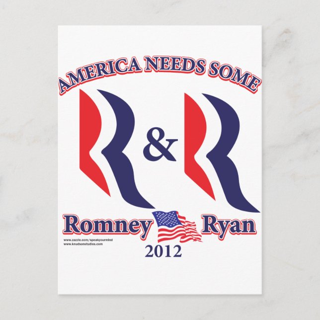 Romney und Ryan Postkarte (Vorderseite)