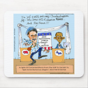 Romney versucht es mit Zingern auf Obama Lustige G Mousepad