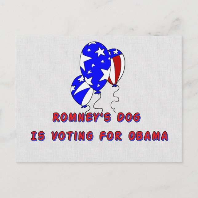 Romneys Hund Postkarte (Vorderseite)