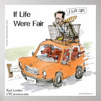 Romneys irische Setters Funny Rick London Poster