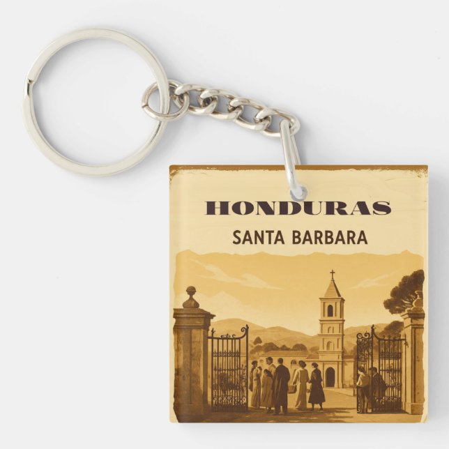 Rompecabezas  Honduras Santa Barbara Retro poster (Devant)