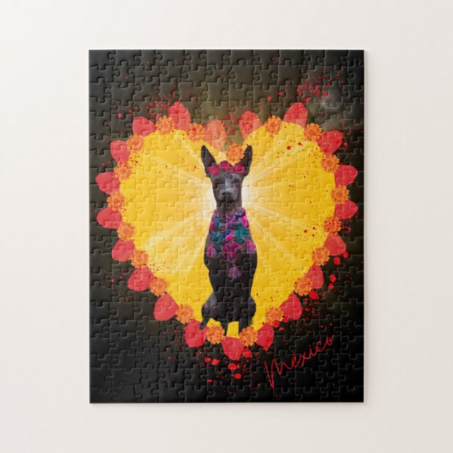 Rompecabezas Xoloitzcuintle México (Vertikal)