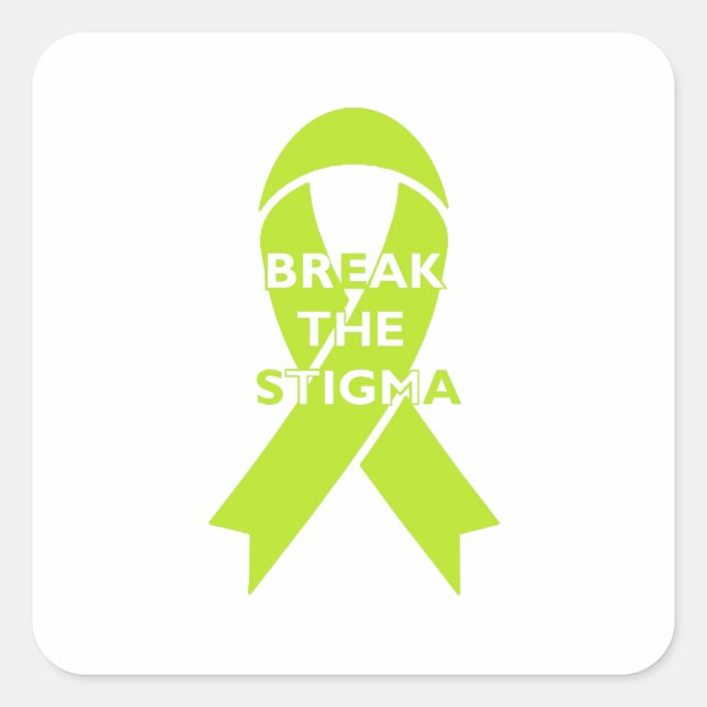 Rompre la stigmatisation - Sticker Carré (Devant)