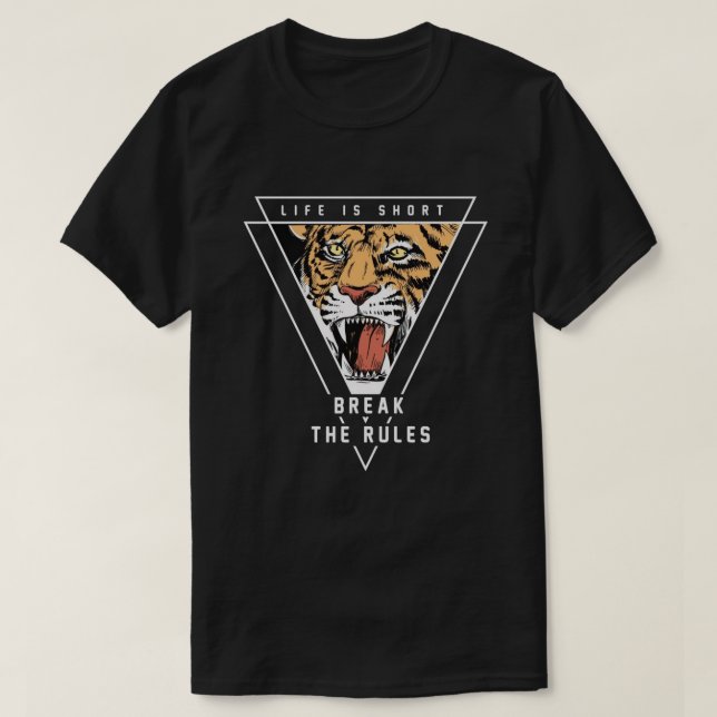Rompre le T-shirt Règles (Design devant)