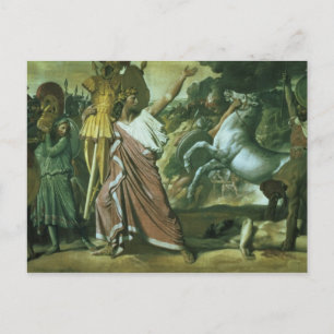 Romulus, Eroberer von Acron, nimmt seinen Hintern Postkarte