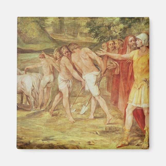 Romulus markiert die Grenzen von Rom Magnet (Vorne)