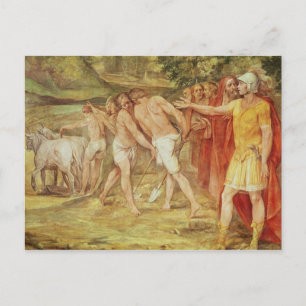 Romulus markiert die Grenzen von Rom Postkarte