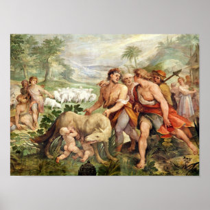 Romulus säugte durch den Siewolf Poster