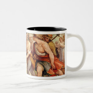 Romulus säugte durch den Siewolf Zweifarbige Tasse