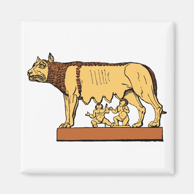 Romulus und Remus Magnet (Vorne)