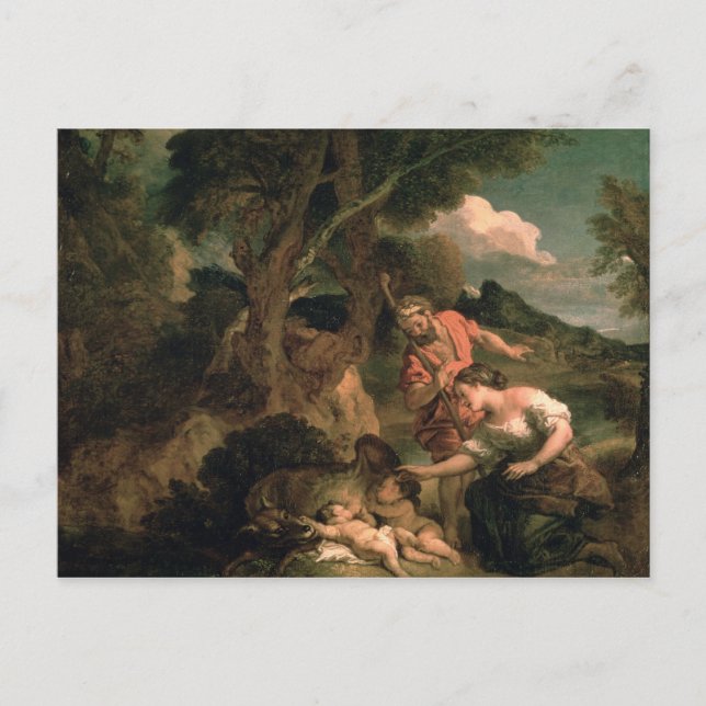 Romulus und Remus Postkarte (Vorderseite)