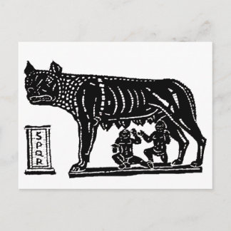 Romulus und Remus Roman Mythologie Postkarte