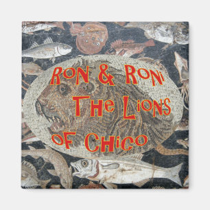 Ron and Roni the Lions of Chico California Magnet
