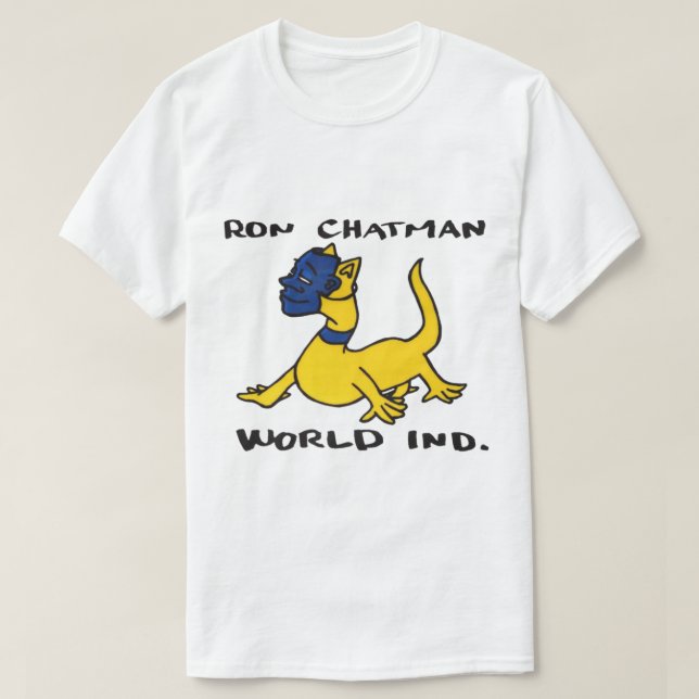 Ron Chatman, Weltindustrie-Skateboard- Entwurf. T-Shirt (Design vorne)